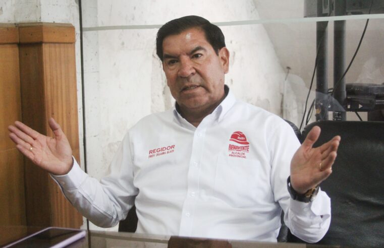 Fredy Zegarra plantea central C5 y cerco para combatir la inseguridad