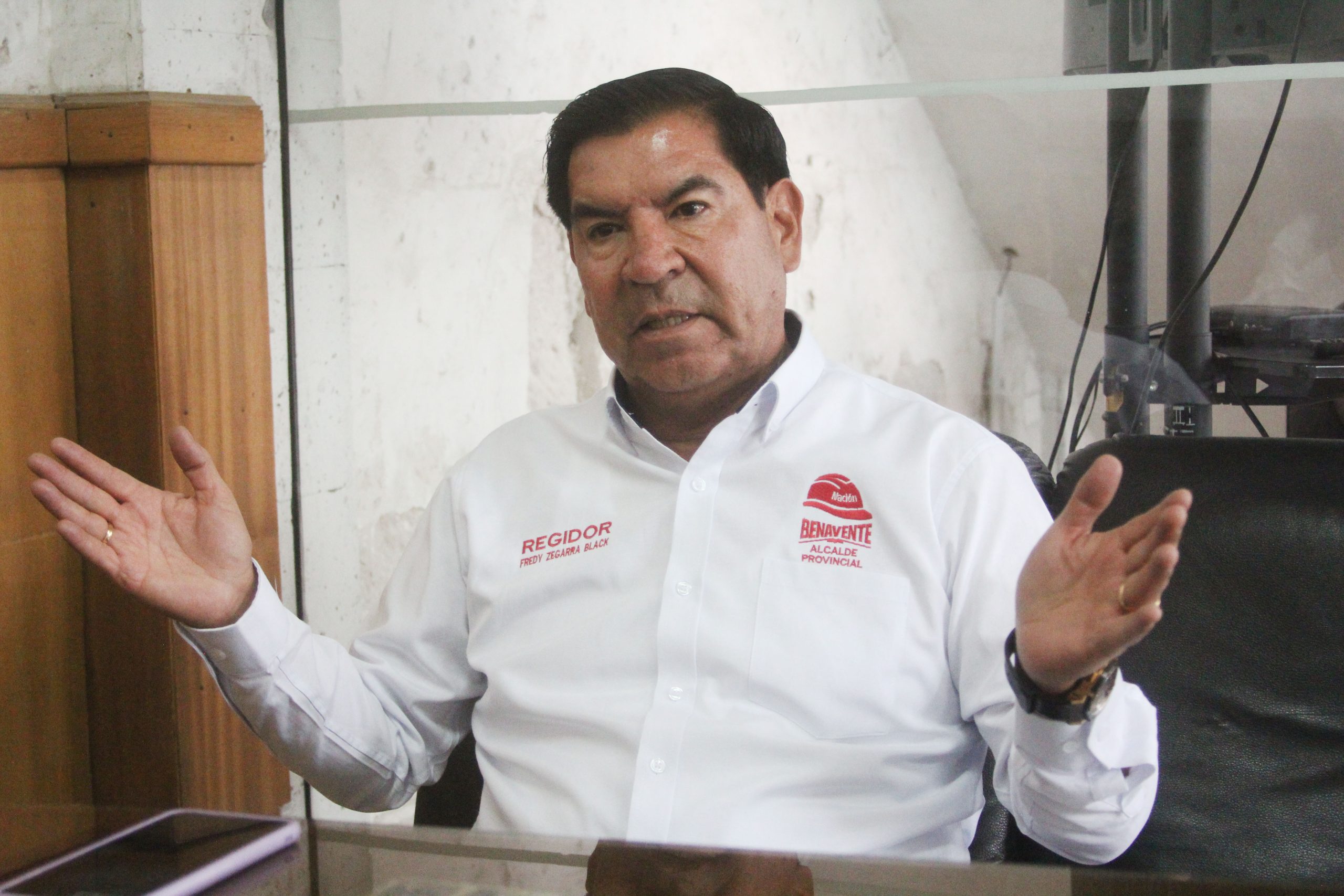 Fredy Zegarra plantea central C5 y cerco para combatir la inseguridad