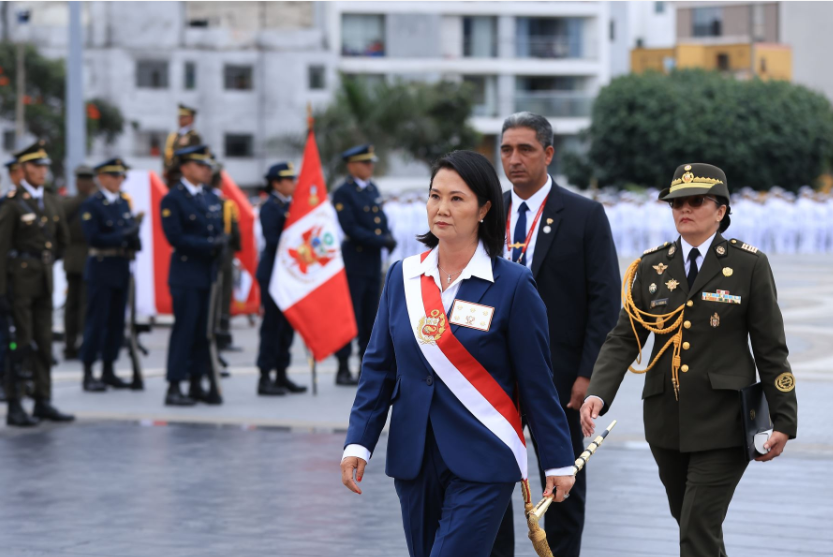 Keiko Fujimori anuncia medidas para restablecer el orden y la paz