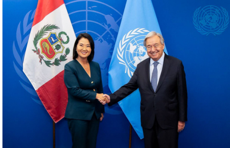 Fujimori aborda con Guterres lucha contra el crimen transnacional y prevención ante El Niño