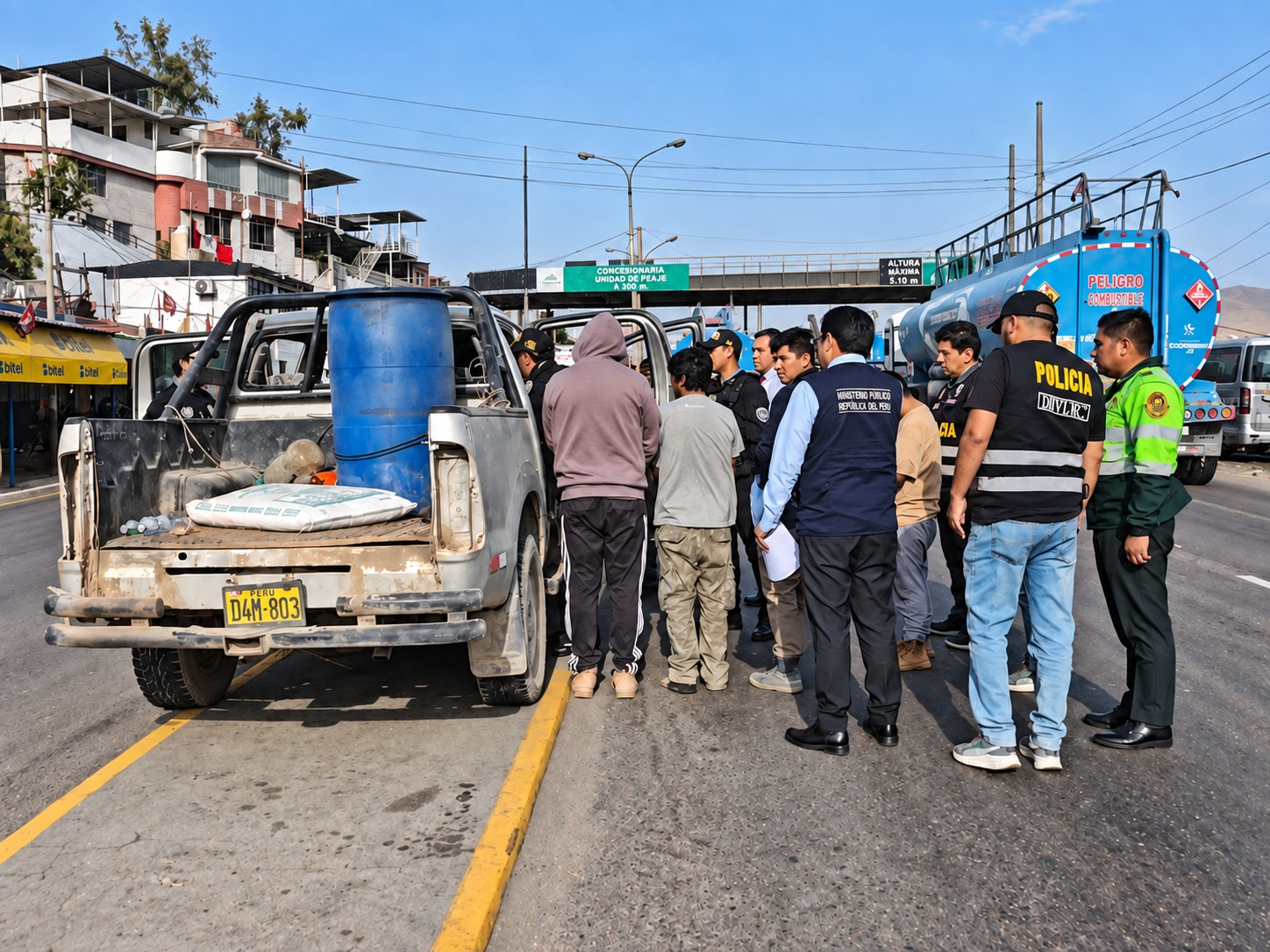 Policía detuvo a cinco personas tras balacera en Uchumayo