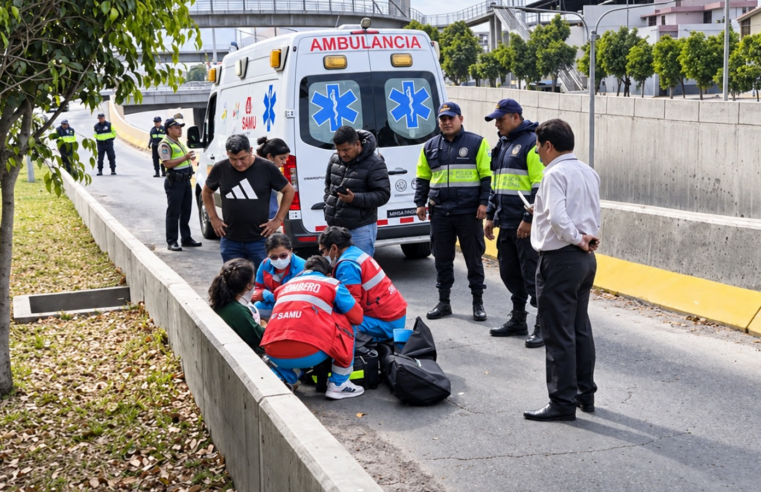 Joven saltó de taxi tras temer un presunto secuestro