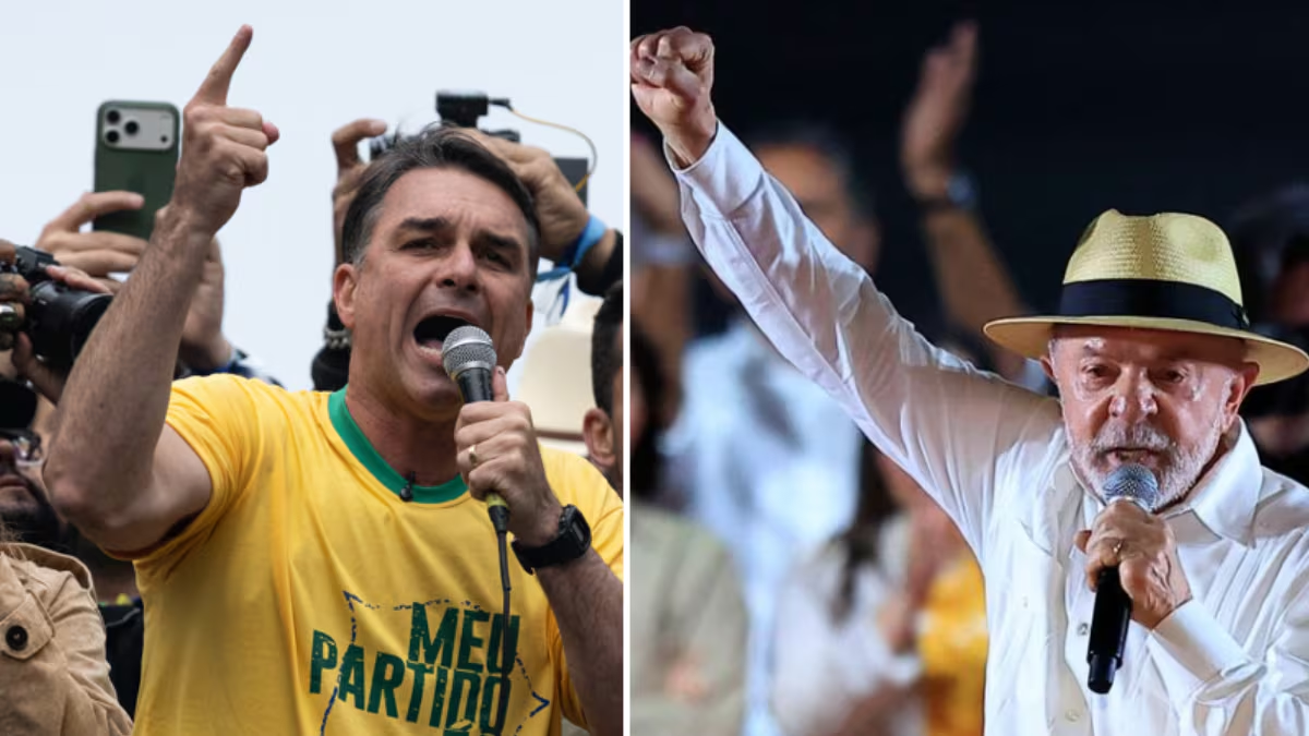 Lula y Flávio Bolsonaro empatan con 41 % ante eventual segunda vuelta en Brasil