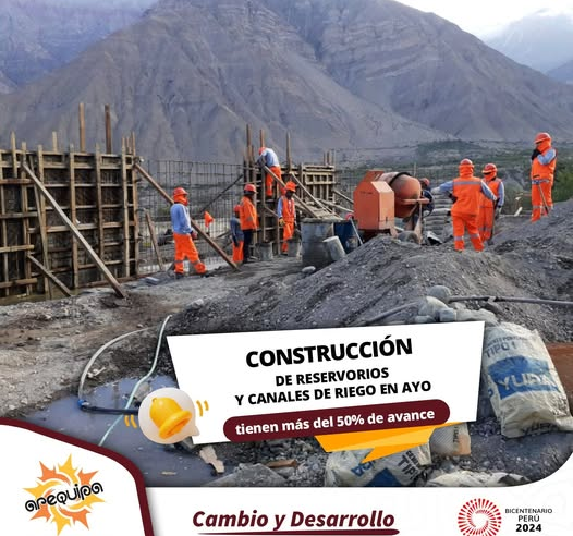 Obra de riego de Ayo acumula 12 paralizaciones y se quedan presupuesto para su culminación 
