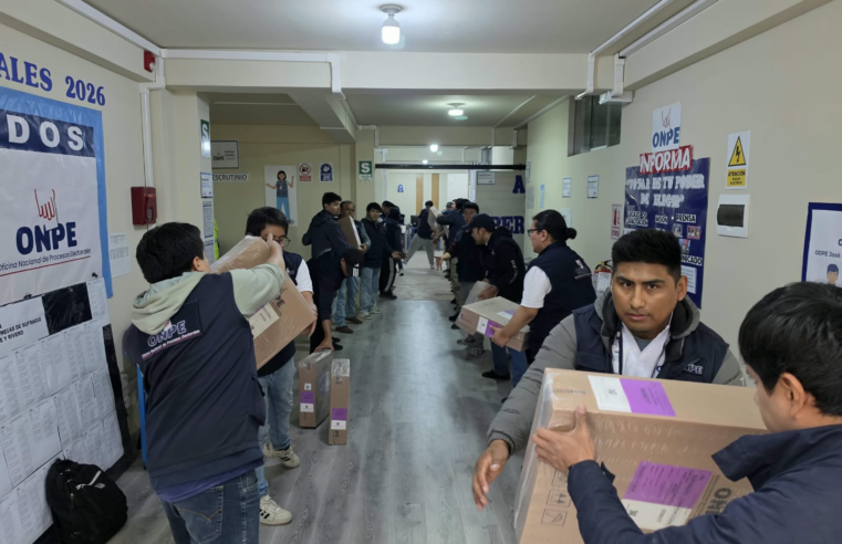Material electoral para comicios llega hoy para la región Arequipa