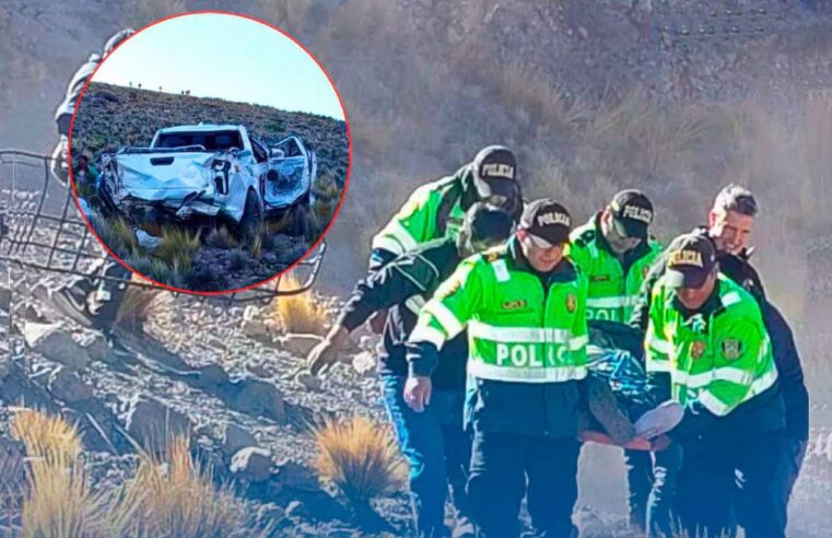 Tres sobreviven tras caer con su camioneta a barranco de 100 metros
