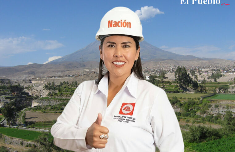 Laura López Davalos es la virtual alcaldesa de Quequeña