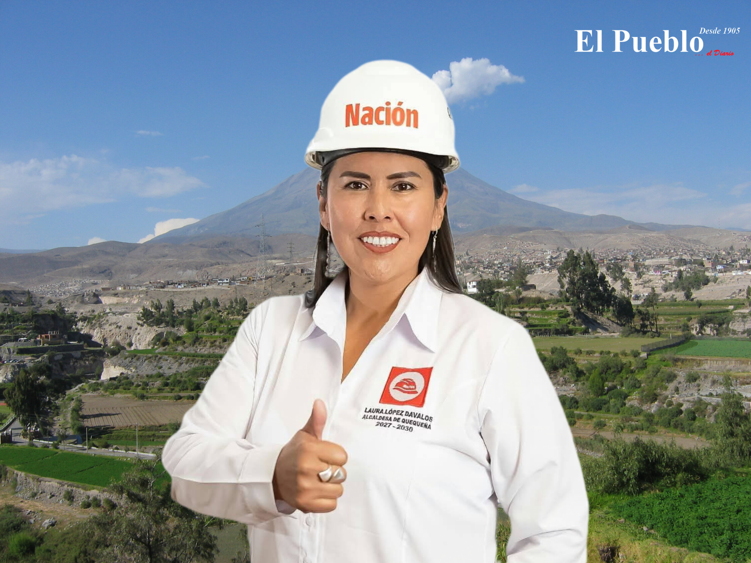 Laura López Davalos es la virtual alcaldesa de Quequeña