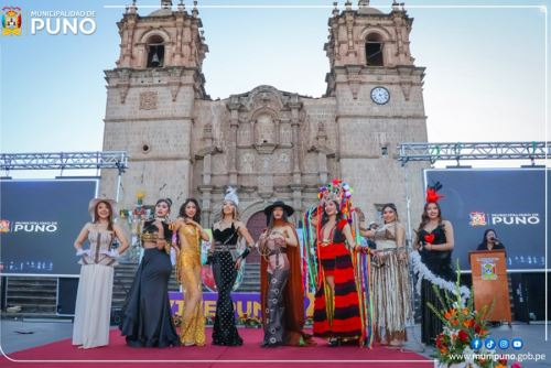 Ocho candidatas compiten por la corona de Señorita Puno 2026