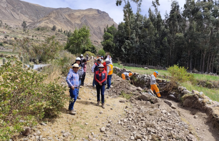 Retrasos en expediente postergan culminación de canales en Chachas-Nahuira