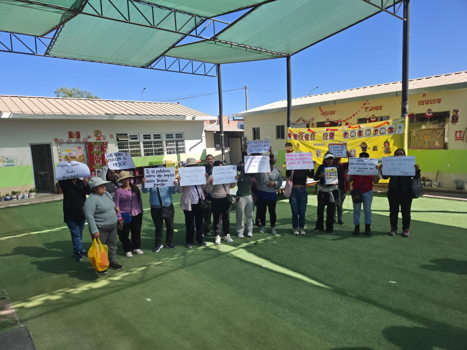 Denuncian abandono de Jardín Campo Ferial en Socabaya