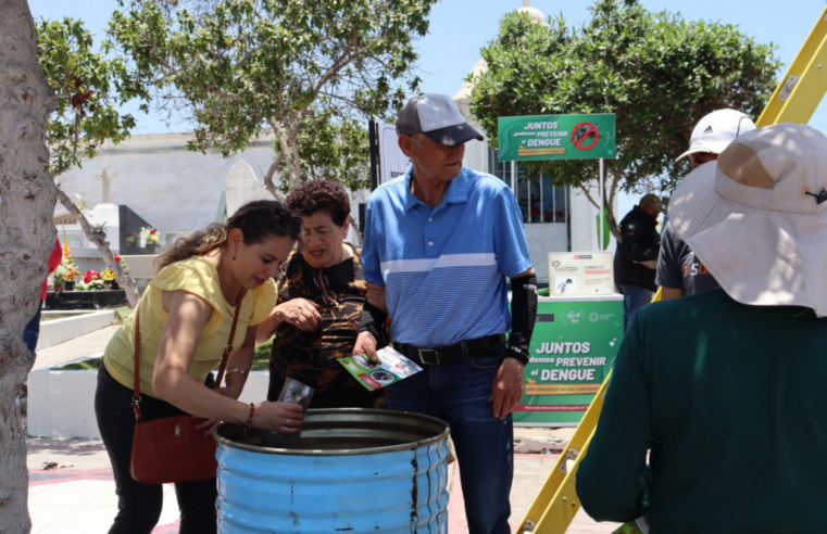 Fortalecen la prevención del dengue en cementerios de Islay, Camaná y Caravelí