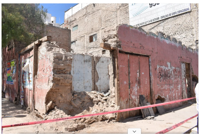 Alertan riesgo de colapso de vivienda en centro histórico de Ilo