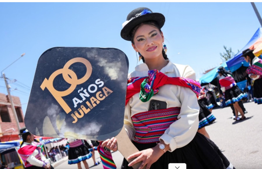 Juliaca celebró su centenario con un corso de color y tradición andina