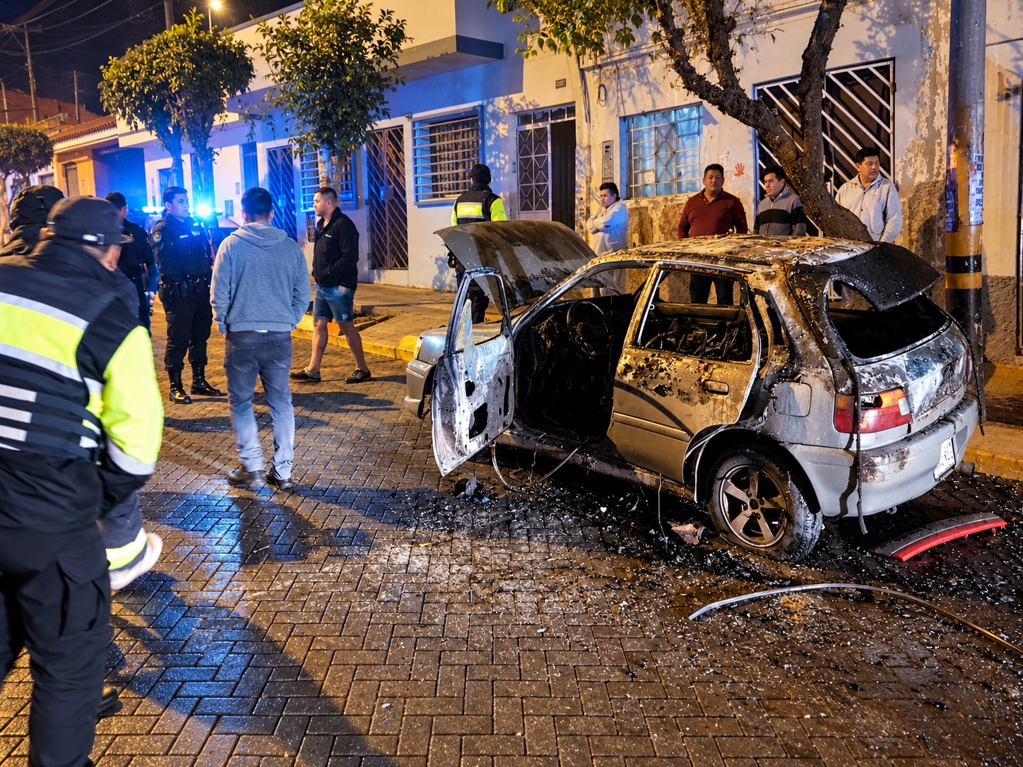 Detienen a varón que quemó dos autos en Miraflores