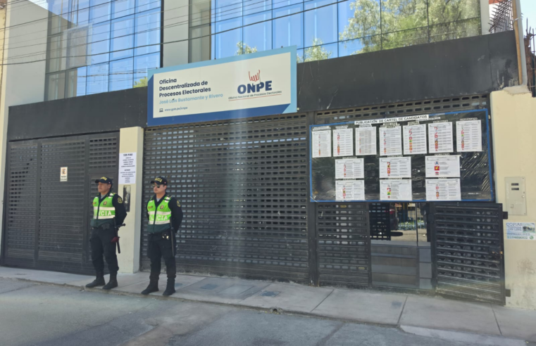 ONPE concluye cómputo electoral al 100 por ciento en Arequipa.