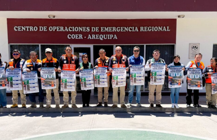 Arequipa prioriza sectores vulnerables para simulacro por lluvias intensas el martes 13