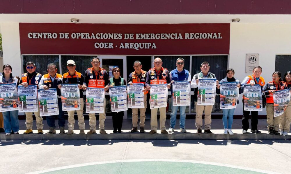 Arequipa prioriza sectores vulnerables para simulacro por lluvias intensas el martes 13