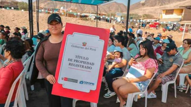 COFOPRI llevará titulación a más de 13 mil familias en 24 regiones