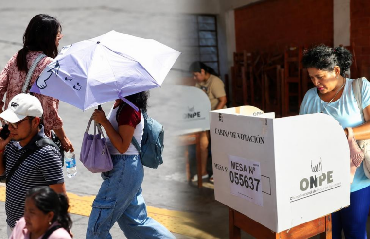 SENAMHI advierte aumento del calor y lluvias durante jornada electoral