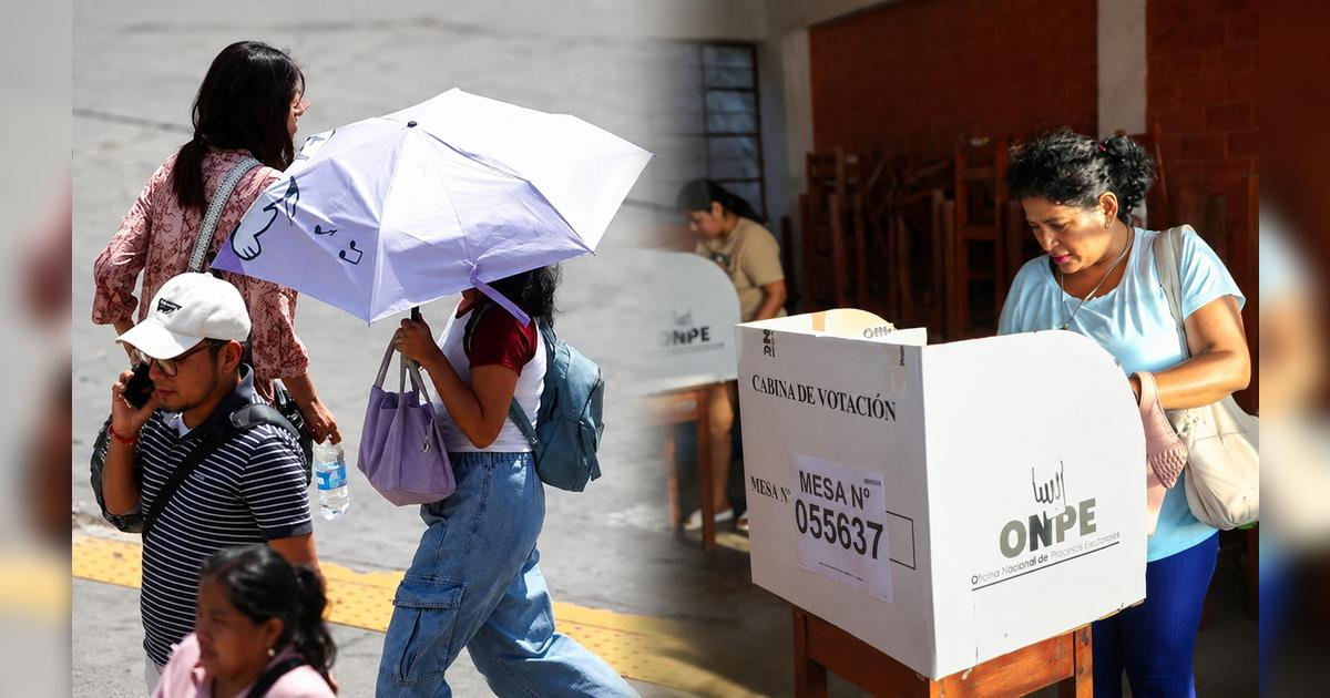 SENAMHI advierte aumento del calor y lluvias durante jornada electoral